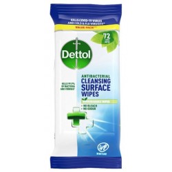 Dettol Antibacterial Cleansing Surface Wipes (72 Large Wipes)