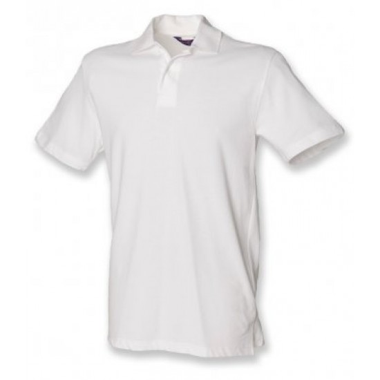 Henbury Unisex Stretch Cotton Piqué Polo Shirt 