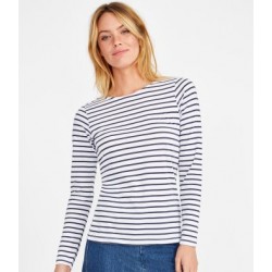SOL'S Ladies Marine Long Sleeve Striped T-Shirt
