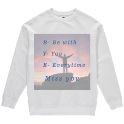 Men's BYE Miss You Printed Sweatshirts