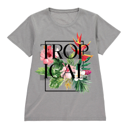 Women's Tropical Printed T-shirt