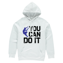 His & Her's You Can Do It Printed Hoodies