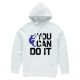 His & Her s You Can Do It Printed Hoodies 