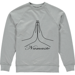 Men's Black Namaste Printed Sweatshirt