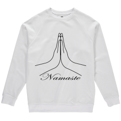 Men's Black Namaste Printed Sweatshirt