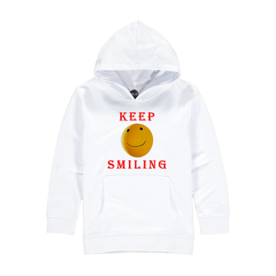Kids Keep Smiling Printed Hoodies 