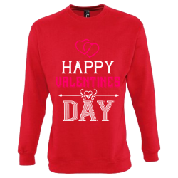 Happy Valentines Day Printed Sweatshirt